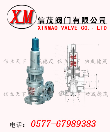 带散热器弹簧全启式安全阀